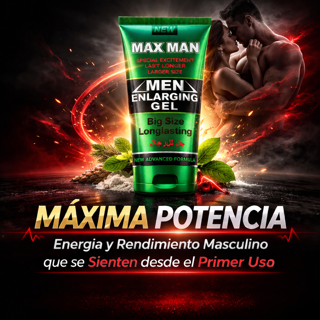 Maxman™ Gel Íntimo Masculino | Mejora erección y control desde hoy